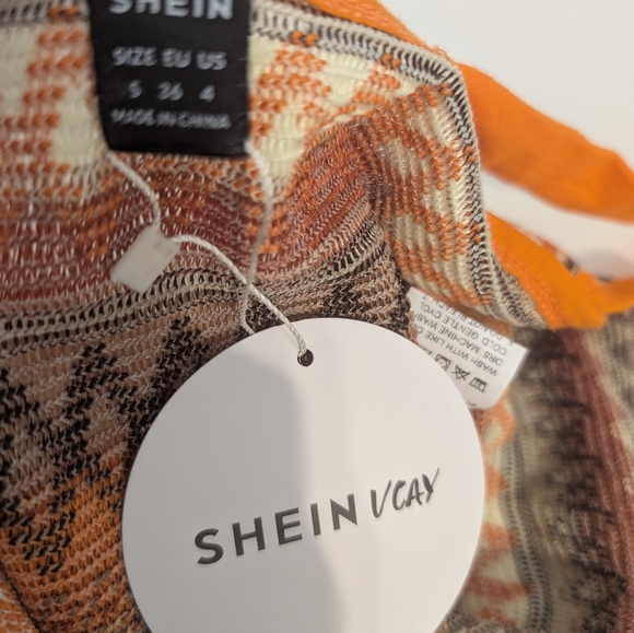 Verdusa Women's 2 Piece Outfit Tribal Print Crop Cami Top & Short Sets NEW - Picture 9 of 10